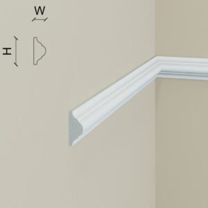 Moulure décorative en polystyrène – 4.5cm